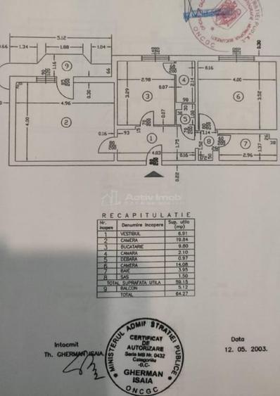 Apartament cu 2 camere decomandat în Sebastian