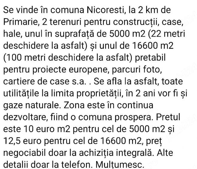 Teren de 16600 mp, în Lipscani