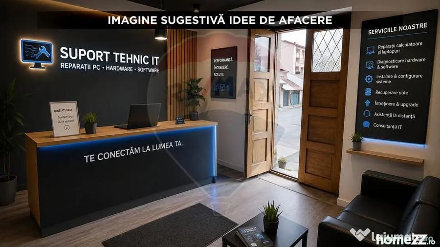 Apartament cu 2 camere semidecomandat în Central