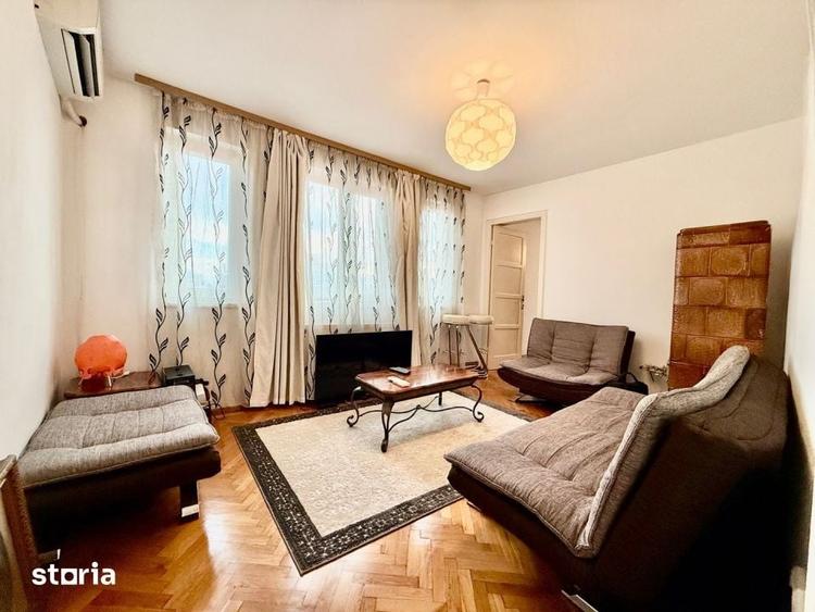 Apartament cu 2 camere decomandat, mobilat în Dorobanți