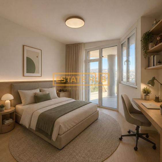 Apartament cu 3 camere semidecomandat în Între Lacuri