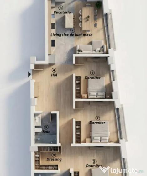 Apartament 4 camere, 93,30mp | Zona Calea Baciului | Cluj-Na - Cluj-Napoca (Cluj) - 1