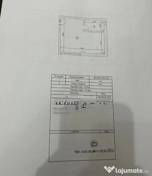 Garsonieră nedecomandată în Bucium