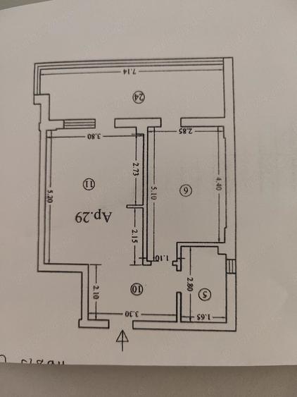 Apartament cu 2 camere decomandat în Năvodari Tabără