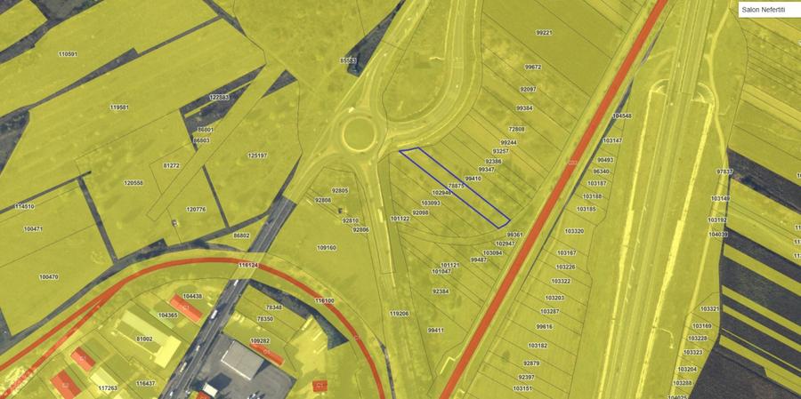 Teren Construcții intravilan de 2040 mp, în Exterior Nord