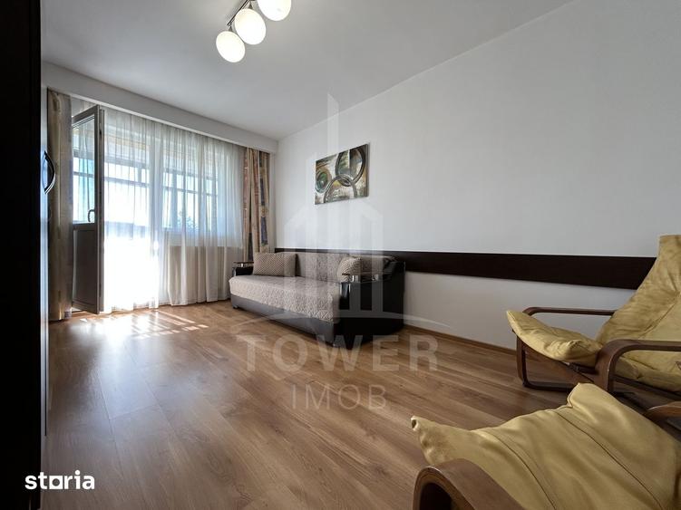 Apartament cu 3 camere decomandat, mobilat în Central