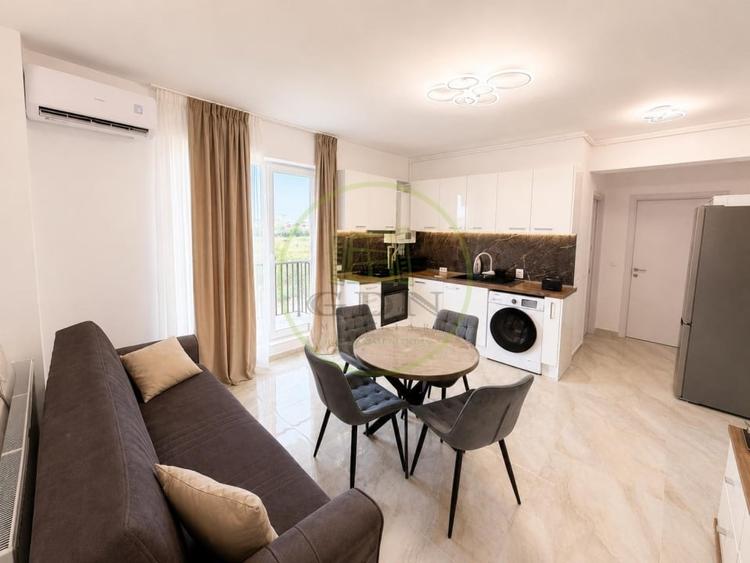 Apartament cu 2 camere semidecomandat, mobilat în Otopeni