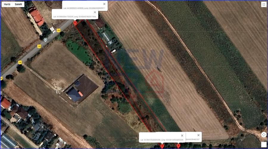 Teren Construcții intravilan de 4900 mp, în Crevedia