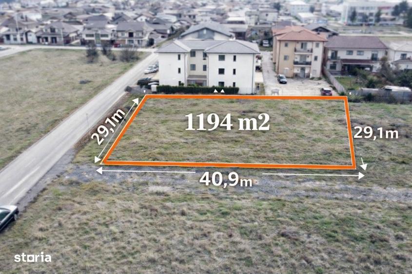 Investitie strategica in Giroc 1194 mp, dublu front, 0% comision - 2