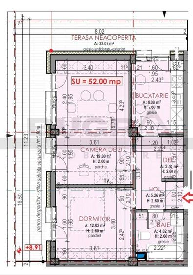 Apartament de 2 camere finisat modern, 52mp, parcare subterana, Terra - 9