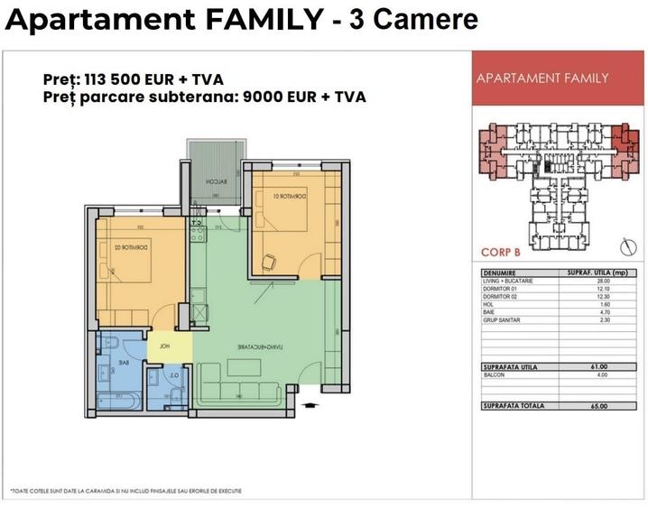 3 Camere - 2 bai - Bloc Nou 2025 ~ Metrou Berceni 300m - 4