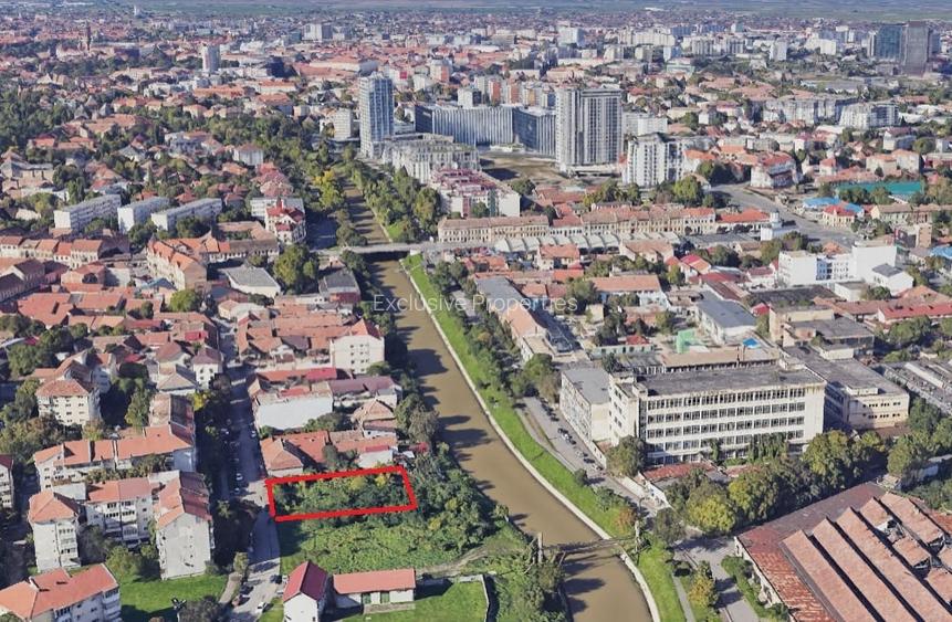 Teren pe malul Begai pentru locuinte colective