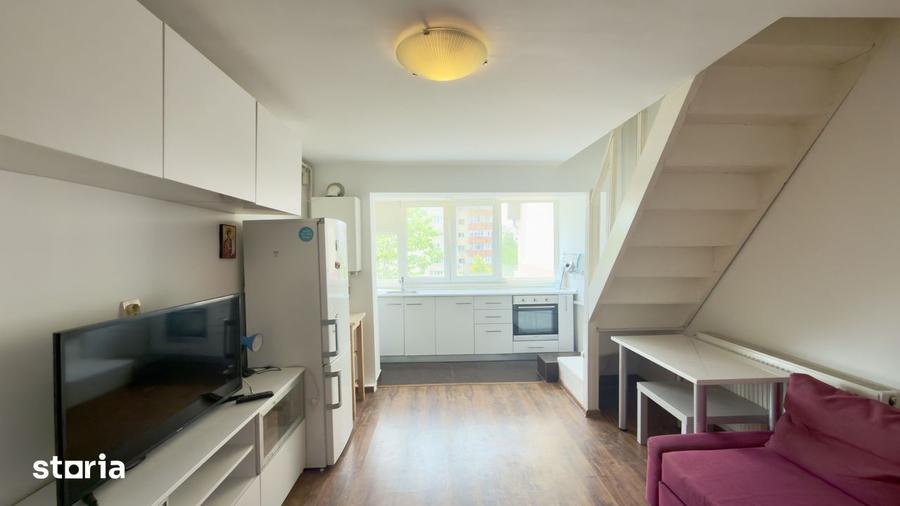 VANZARE | Apartament 2 Camere tip Mansarda, pe 2 Niveluri Metrou M - 10