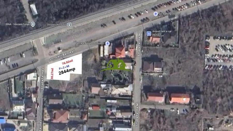 Otopeni intravilan 2.844 mp, col? stradal, deschidere dubla - C.U. - 7