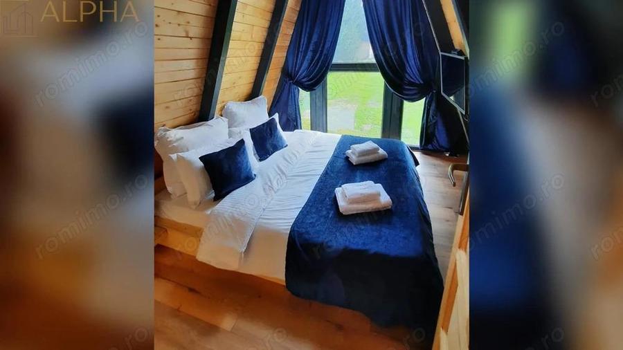 Cabana A Frame 115mp utili, Teren 3450mp, Coada Lacului Colibita - 3