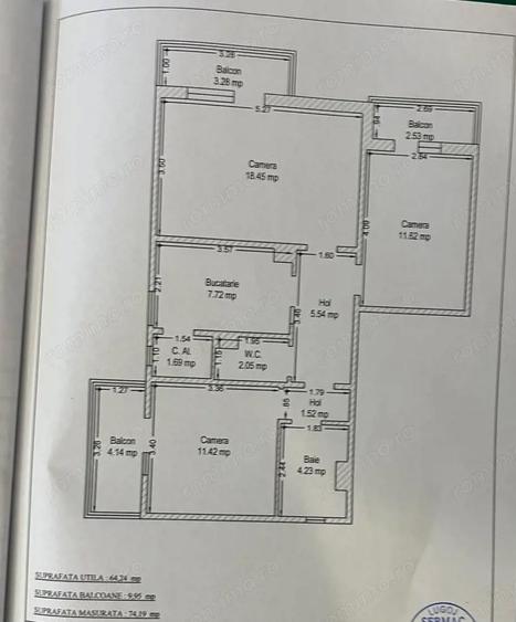Zona Lipovei. ETAJ 2. Decomandat. 3 balcoane! - 8