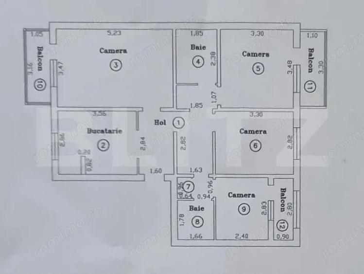 Apartament 4 camere, 76,10 mp, zona de Nord - 6