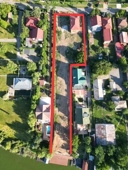 TEREN LAC SNAGOV - PONTON - CASA P+1E - 20ml deschidere - 2