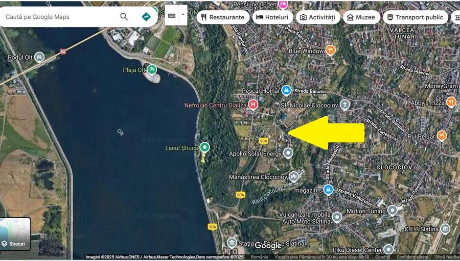 1538 mp. teren intravilan, Deschidere - 36 m, str. Manastirea Clocociov - 4