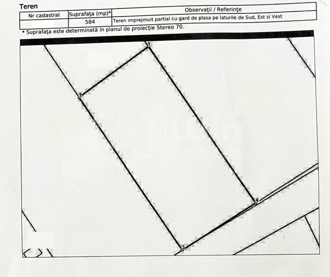 Teren intravilan 584mp pentru casa | Front 16.5ml | Dezmir | Central - 2