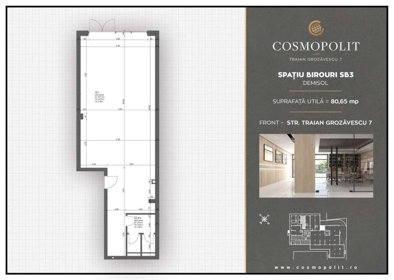 Spațiu de birou - Cosmopolit Traian Grozavescu, preluare chirias - 4