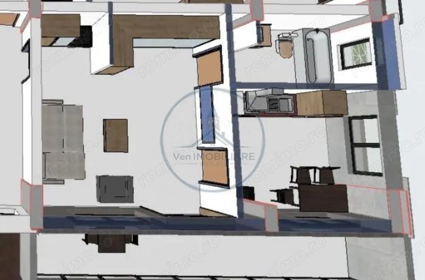 Apartament cu o camera, bloc nou 2026, 48 mp, etaj 1/parcare inclusa - 1