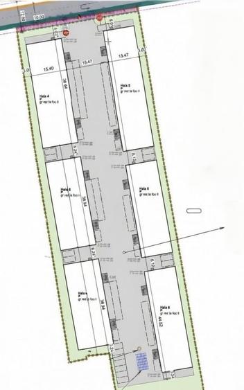 HALĂ in constructie,  580 mp ,  TEREN 1.300 mp !  GILĂU - 2