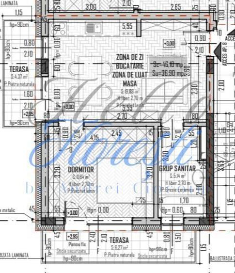 Apartament 2 camere, 36,90mp | Zona Petrom | Baciu | - 5