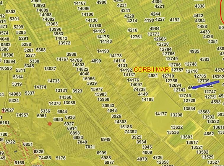 Teren de vanzare Corbii Mari, langa Autostrada A1 4.800 mp - 1