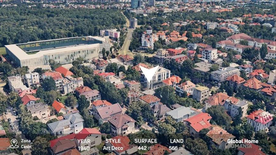 Interbelic Art Deco Villa 440 sqm + Land 566 sqm Zona Domenii - Casin - 1 Mai - 5