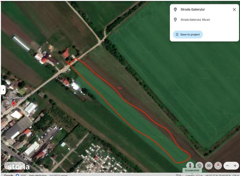 9100 mp teren Racari dambovita strada gaterului - 1