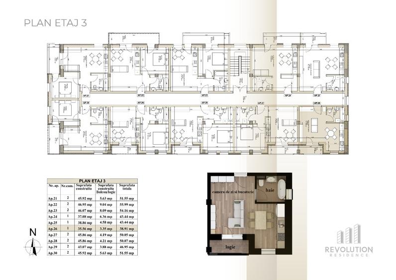 NEW! COMISION 0% - Apartamente cu 2 camere - Oltului 13A, Baia Mare - 8