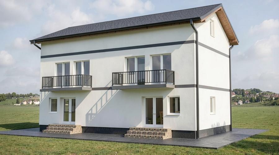 Duplex cu 4 camere cu Teren 241 Mp în Tărlungeni