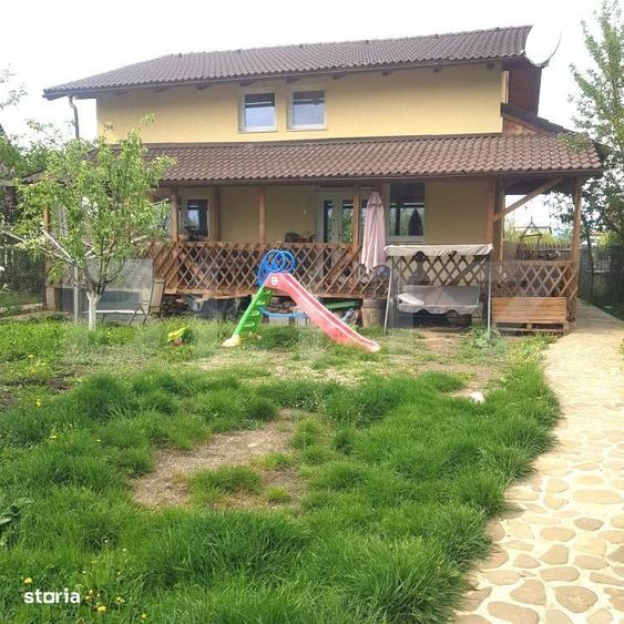 Casa deosebita din lemn masiv de stejar, 125 mp utili, teren 700 mp, B - 9
