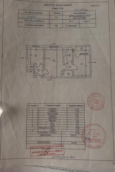 Proprietar 2 camere 52 mp bloc reabilitat ParkLake Parcul IOR se vinde cu chiria?i (investi? - 1
