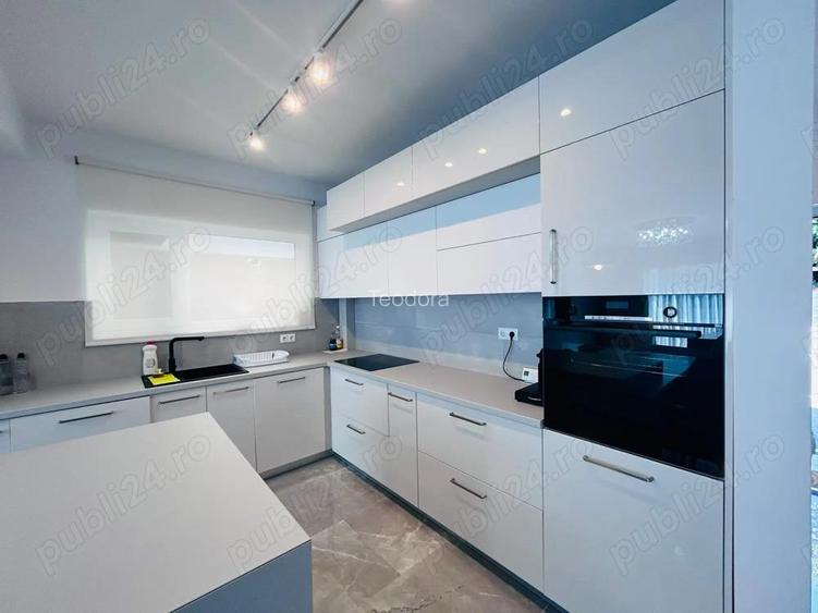 Casa noua, mobilata ?i utilata lux 4 camere, Flore?ti, zona Porii 1100 luna
