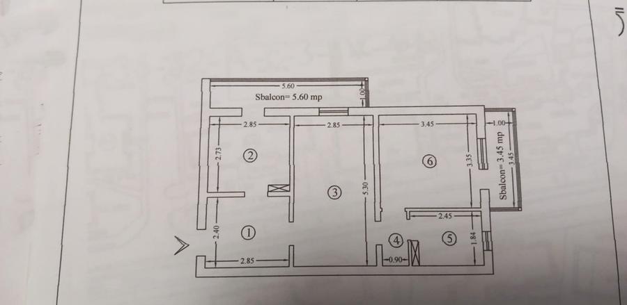 CANTA-ap. 2 camere,decomandat,curat, 2 balcoane,inchiriat,geam la baie! - 9