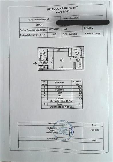 Garsoniera de vanzare - 31mp - Astra cu loc de parcare - 9