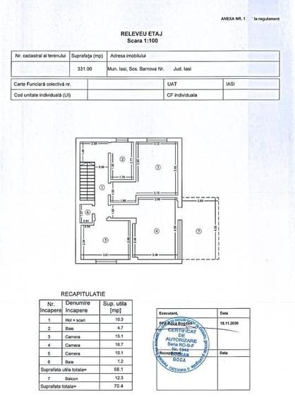 Casă individuală cu 4 camere cu Canalizare în Bucium