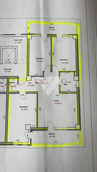 Apartament nou intabulat 3 camere 83 mp zona Kaufland Doamna Stanca - 9