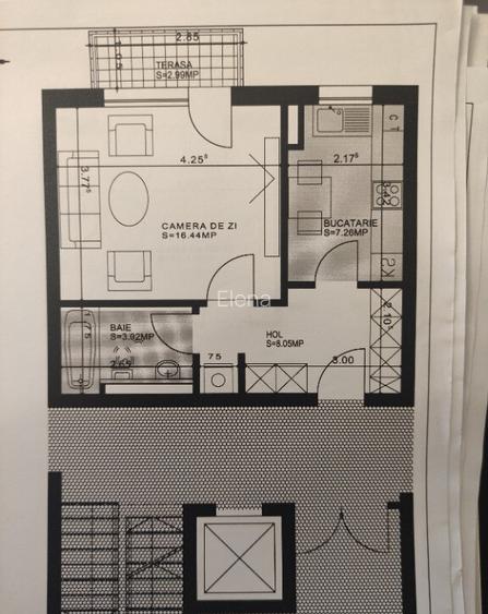 Garsoniera cu Gradina ?i Parcare Privata