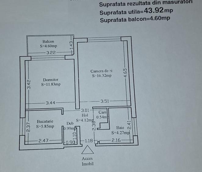 Tomis I - 2 camere decomandate - 2