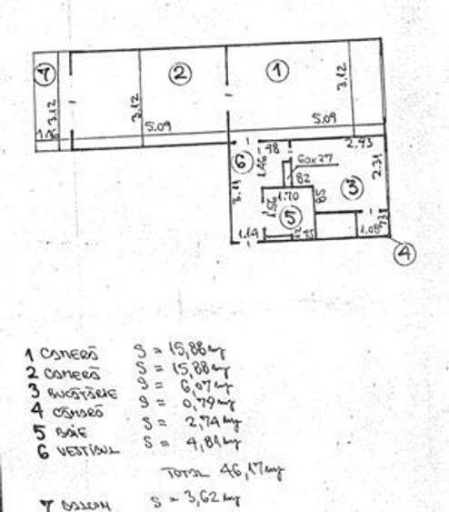 2 camere 50 mp etaj 1 Floreasca-Mozart | bloc reabilitat - 2