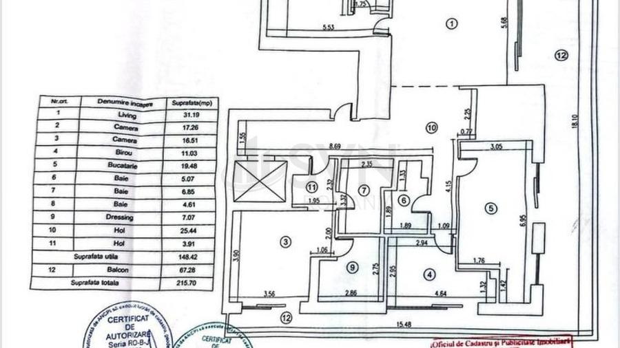 REA1023541 Penthouse I Terasa 67 MP I 3 Locuri de Parcare I Mobilat I Herastrau - 13