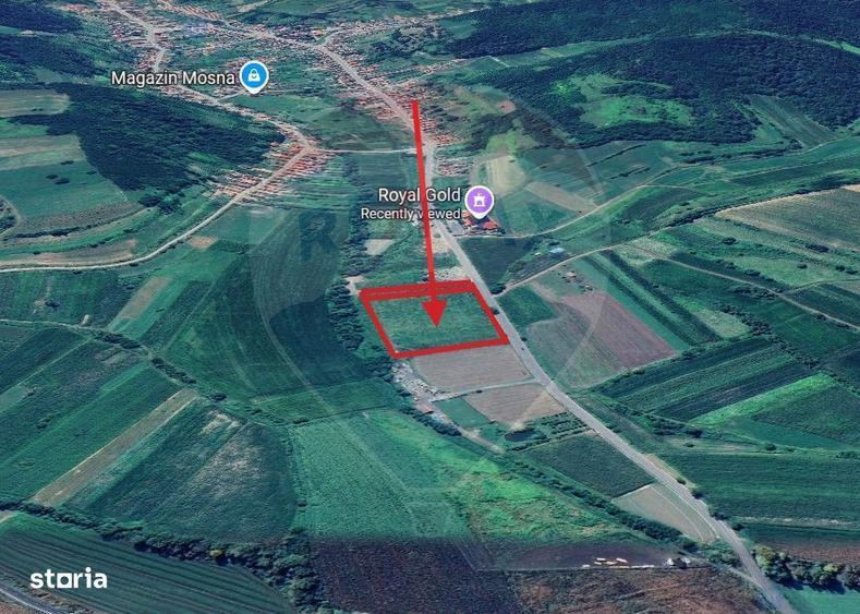 Teren intravilan 1.7 Ha, proiect hala industriala - Mosna DN141 - 6