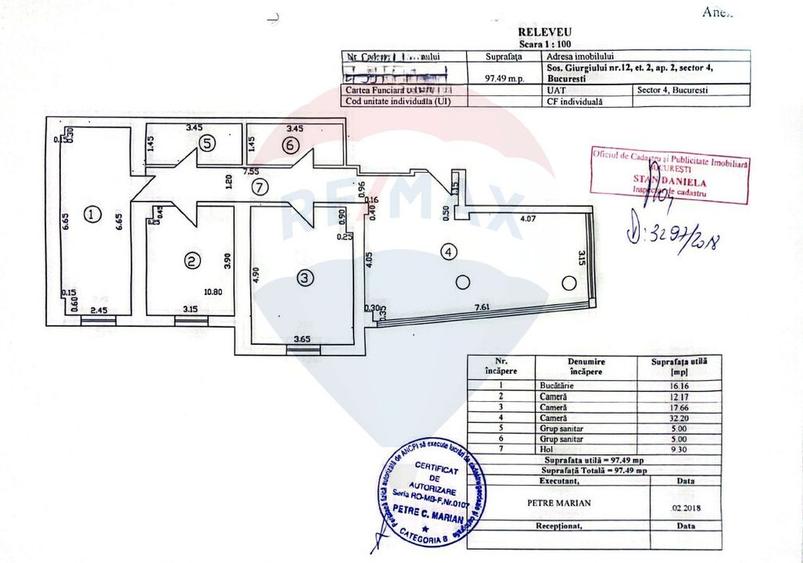 Apartament 3 camere, 97 mp, nemobilat, metrou Eroii Revolutiei - 4