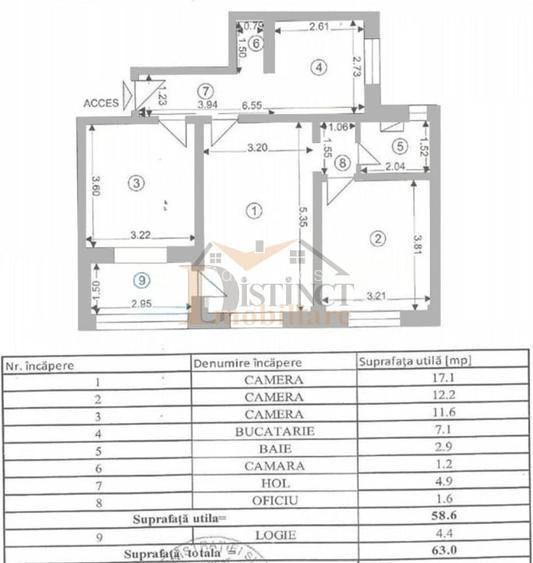 Apartament cu 3 camere în Calea București Apartament cu 3 camere în Calea București