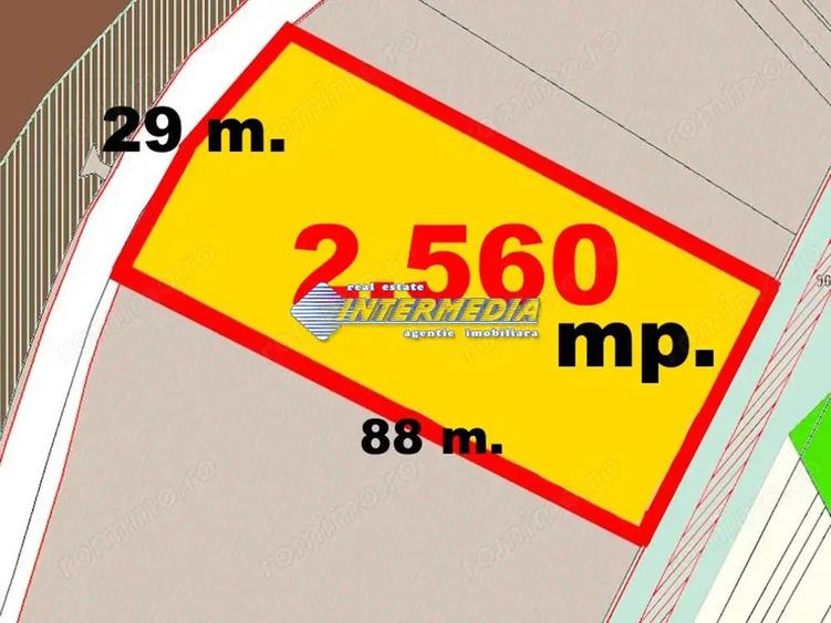 OKAZIE ! Teren Intravilan imprejmuit 2560 mp cu deschidere 29 m. Santimbru Galtiu CENTRAL toate - 5