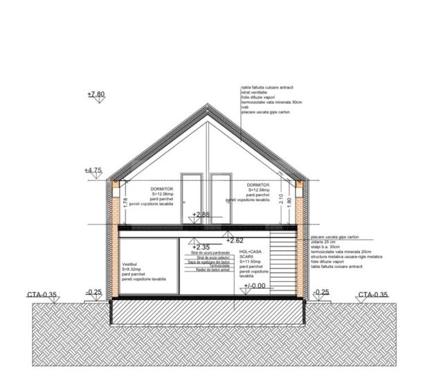 Casa pasiva cu pompa caldura Harman, p+1, in constructie, se vinde la cheie - 4
