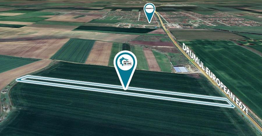 Teren agricol cu front stradal de 25 ml la E671 in Zimandcuz - 2